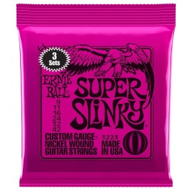 Ernie Ball Super Slinky 3 Pack Guitar Strings