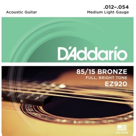 Daddario EZ920 85/15 Bronze Acoustic Guitar Strings