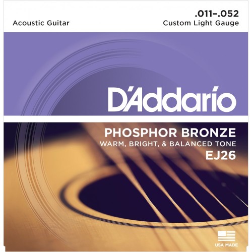 Daddario EJ26 Phosphor Bronze acoustic guitar strings