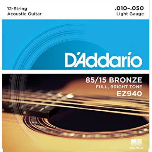 Daddario EZ940 85/15 Bronze 12 string acoustic guitar strings