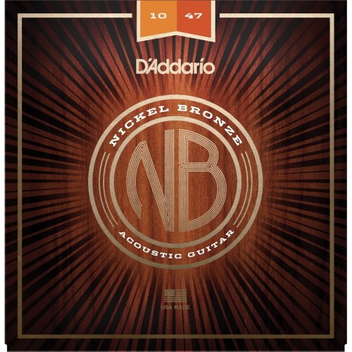 Daddario NB1047 Nickel Bronze acoustic guitar strings