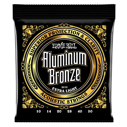 Ernie Ball Aluminum Bronze 10-50 acoustic guitar strings 2570