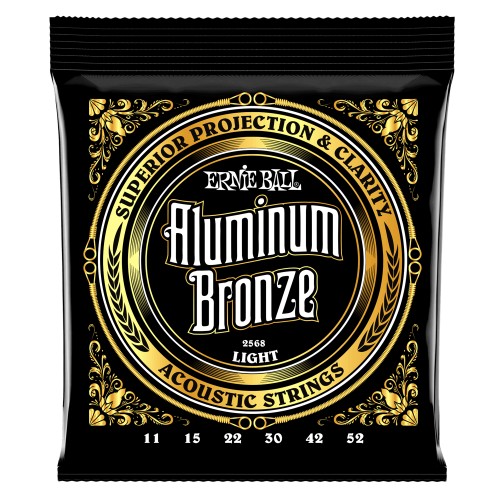 Ernie Ball Aluminum Bronze 11-52 acoustic guitar strings 2568
