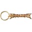 MEGADETH KEYCHAIN: GOLD LOGO