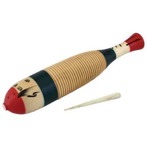 Percussion Plus Fish shaped guiro with scraper PP226