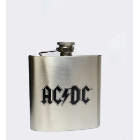 AC/DC Hip Flask and Funnel 200ml