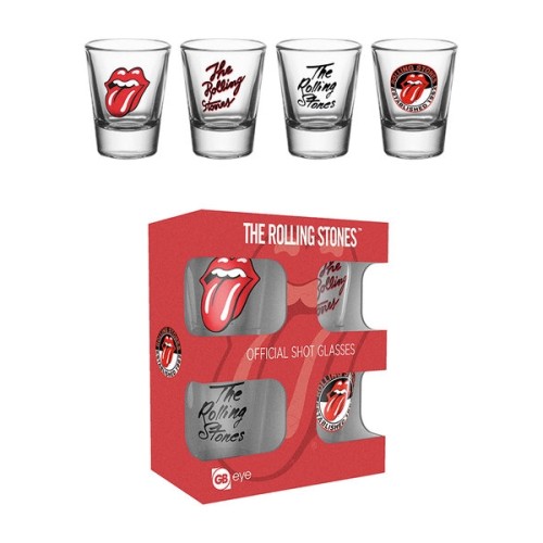 Rolling Stones Shot Glasses Set Of 4