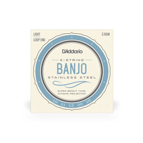 Daddario 5 String Banjo Stainless Steel Strings EJS60