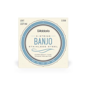 Daddario 5 String Banjo Stainless Steel Strings EJS60