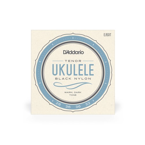 Daddario Tenor Ukulele Black Nylon Strings EJ53T