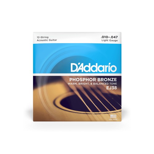 Daddario EJ38 12 String Phosphor Bronze strings