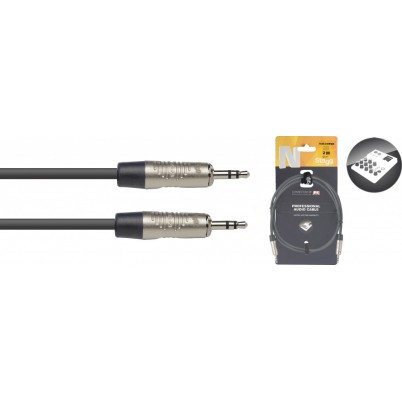 Stagg NAC3MPSR 3m 3.5 stereo jack to 3.5 stereo jack