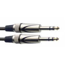 Stagg SAC1PS DL 1m 6.3mm Stereo Jack to 6.3mm Stereo Jack