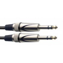 Stagg SAC3PS DL 3m 6.3mm Stereo Jack to 6.3mm Stereo Jack