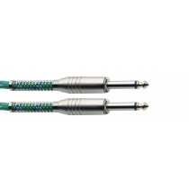 Stagg SGC6VTGN  6m Green Tweed Style Guitar Cable