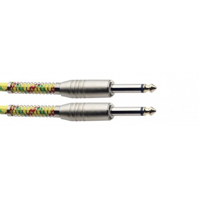Stagg SGC6VTYL 6m Yellow Tweed Style Guitar Cable