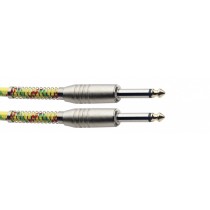 Stagg SGC6VTYL 6m Yellow Tweed Style Guitar Cable