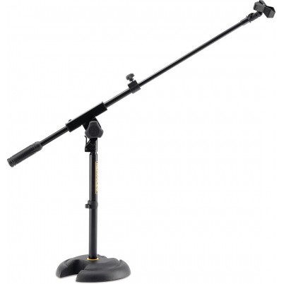 Hercules MS120B Low Profile "H" Base Microphone Stand With Boom & Mic Clip