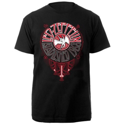 LED ZEPPELIN UNISEX T-SHIRT: DECO CIRCLE
