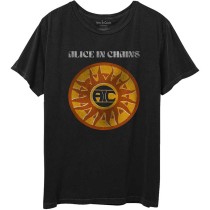 ALICE IN CHAINS UNISEX T-SHIRT: CIRCLE SUN VINTAGE