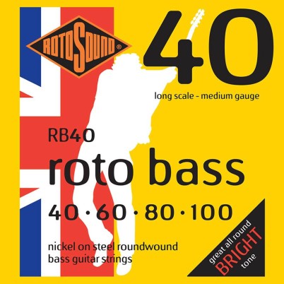 Rotosound RB40 bass guitar strings