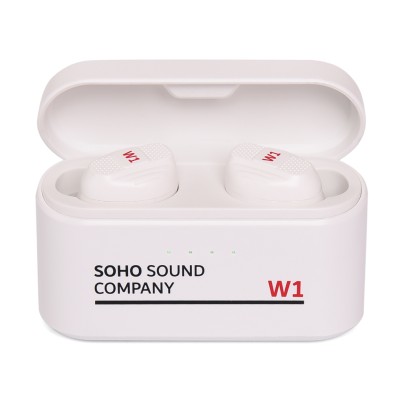 SOHO Sound Company W1 wireless earbuds in white