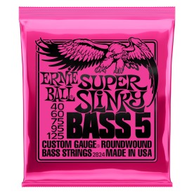 Ernie ball SUPER SLINKY 5-STRING NICKEL WOUND ELECTRIC BASS STRINGS - 40-125 GAUGE