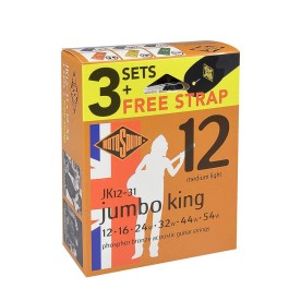 Rotosound Jumbo King 3-pack with free strap