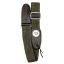 TGI GUITAR STRAP WOVEN GREEN PATTERN DENIM GREY BUCKLE TGS13079