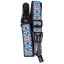 TGI GUITAR STRAP WOVEN COTTON PERSIAN STITCH - BLUE & WHITE TGS134A