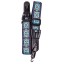 TGI GUITAR STRAP WOVEN COTTON MALTESE CROSS STITCH - TURQUOISE TGS134B
