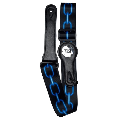TGI GUITAR STRAP BLUE CHAIN TGS28204
