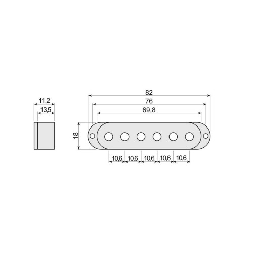 Boston SPC-62-WH Single coil pick up covers