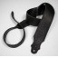 Franklin 2" Purist Glove Leather Guitar Strap - Black with Black Stitching 4ABKBK
