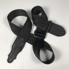 Franklin 2" The Aviator Seat Belt Guitar Strap - Black