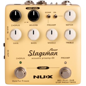 NUX Stageman Floor Acoustic Preamp DI Pedal