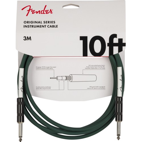 FENDER ORIGINAL 10FT GUITAR CABLE IN Sherwood Green