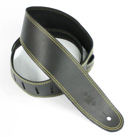 DSL Leather 2.5" Black with Yellow