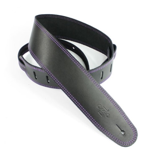 DSL Leather 2.5" Black with Purple