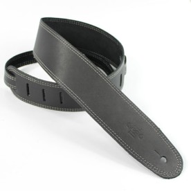 DSL Leather 2.5" Black with Grey