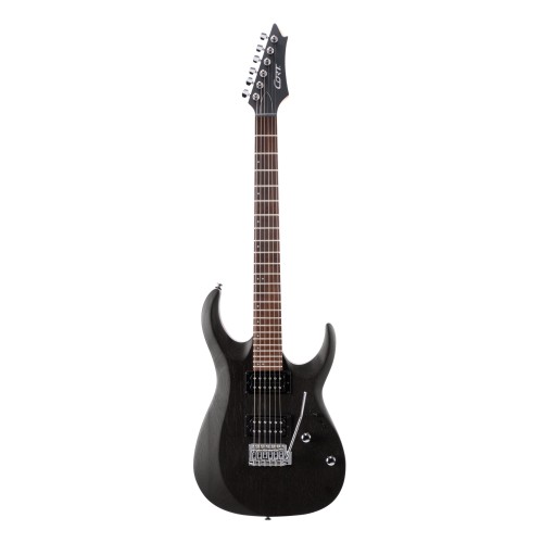 Cort X100 electric guitar in open pore black