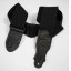 Franklin 2" Cotton Guitar Strap with Glove Leather End Tab - Black