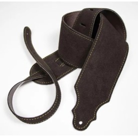 Franklin 3" Purist Suede Guitar Strap - Chocolate